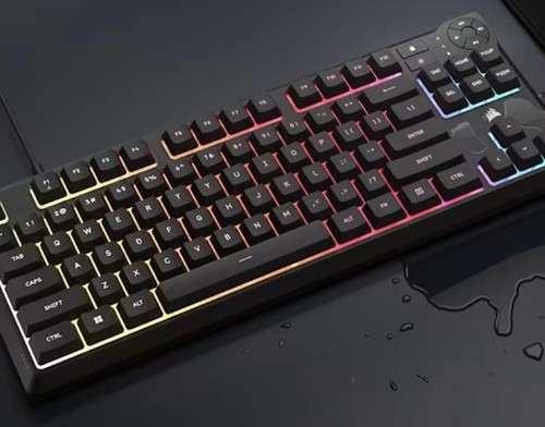 מקלדת גיימינג חוטית Corsair K55 CORE TKL RGB