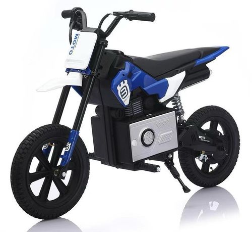 אופנוע מוטוקרוס ממונע חשמלי לילדים 36V בעיצוב שטח מקצועי - שחור/כחול