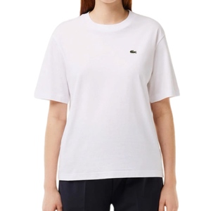 חולצה LACOSTE מידות XS-XL לנשים בגוון לבן