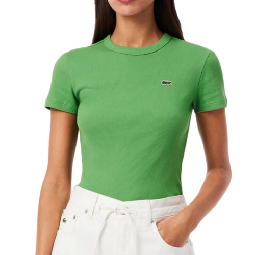 חולצה LACOSTE מידות XS-XL לנשים בגוון ירוק