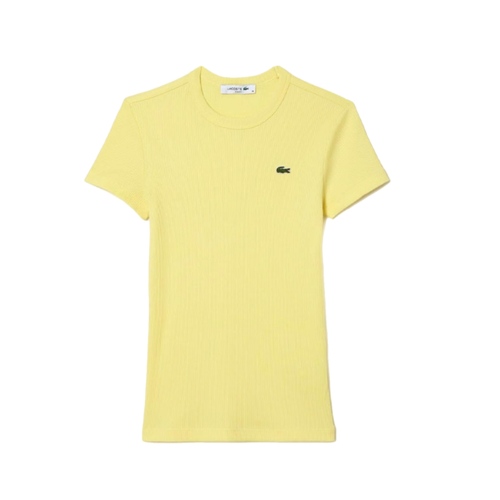 חולצה LACOSTE מידות XS-XL לנשים בגוון צהוב
