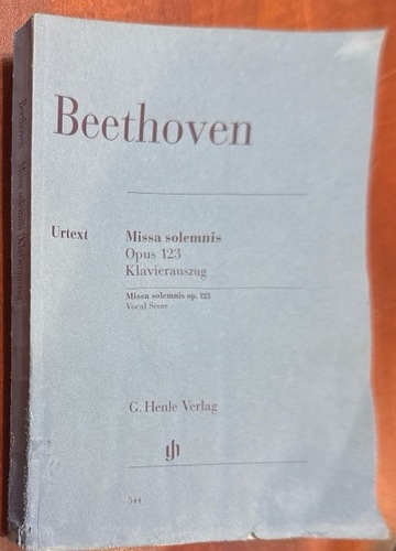 ספר תווים לשירה Beethoven - Missa Solemnis - Vocal Score 