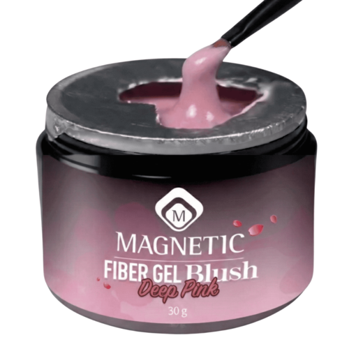 ג'ל בניה פייבר ורוד עמוק 30 גר' מגנטיק Fiber Gel Blush Deep Pink