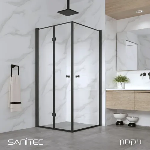 מקלחון פינתי ניקסון סניטק מידה 34-92 שחור