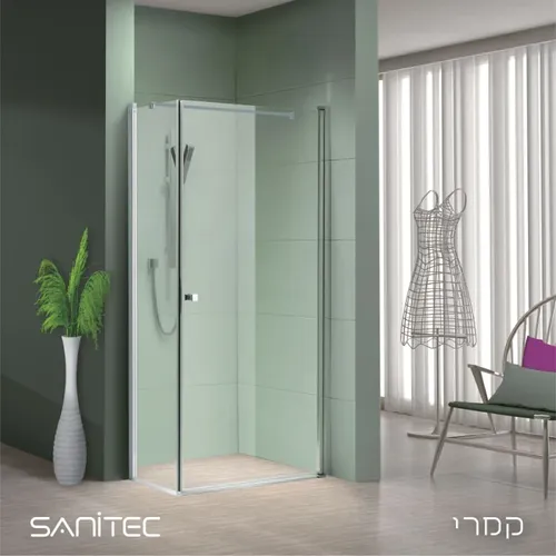 מקלחון פינתי קמרי סניטק מידה 40-92 ניקל