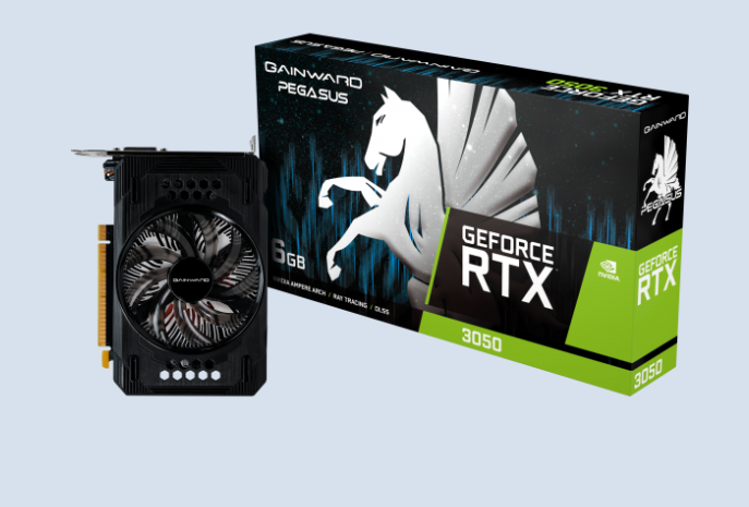  כרטיס מסך Gainward GeForce RTX3050-6G Pegasus 6GB/DDR6/96Bit DVI / HDMI / DP