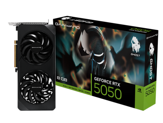  כרטיס מסך Gainward GeForce RTX5050-8G Ghost Dual Fan 8GB / DDR6 / 128bit 