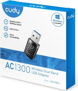 מתאם רשת אלחוטי USB CUDY WU1300S