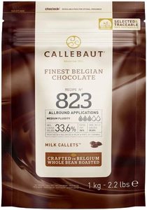 שוקולד צ׳יפס חלב CALLEBAUT במארז סגור של 1 ק"ג