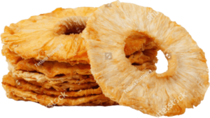 אננס מיובש טבעי 1 קילוגרם