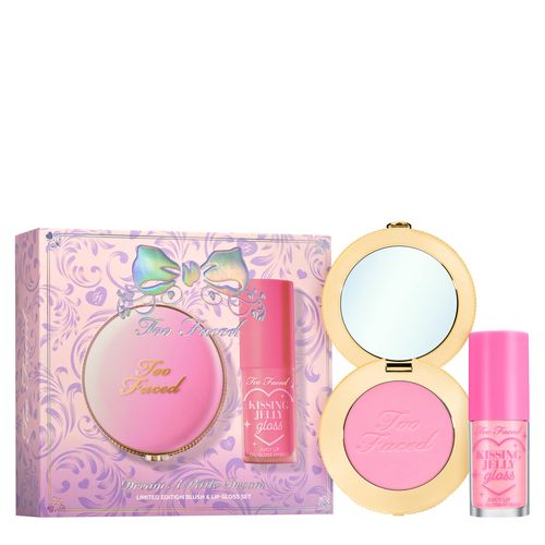 מארז סומק וגלוס של טו פייסד Too Faced Dream A Little Dream: Blush & Lip Gloss Set