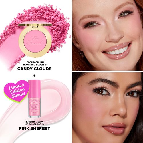 מארז סומק וגלוס של טו פייסד Too Faced Dream A Little Dream: Blush & Lip Gloss Set