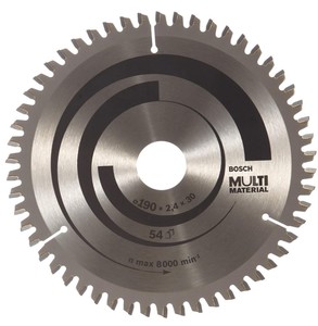 להב מסור עגול רב-חומרי PRO  190MM  קדח 30  54שינים