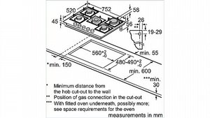 ‏כיריים גז Bosch PPQ7A6I40Y בוש