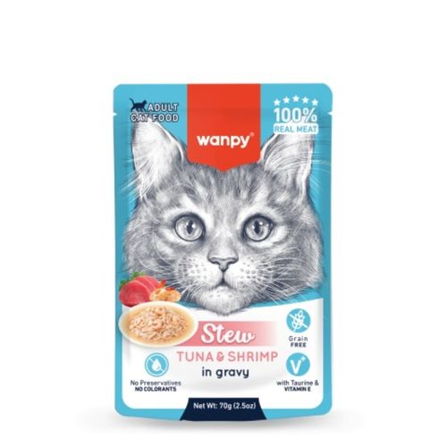 ונפי נזיד טונה ושרימפס לחתול 70 גרםונפי נזיד טונה ושרימפס לחתול 70 גרם