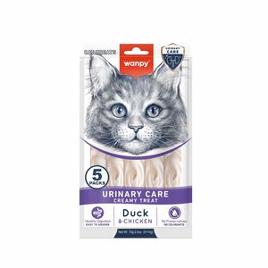 ונפי קרם ליקוק לחתול בטעם ברווז ועוף לתמיכה בדרכי השתן 70 גר