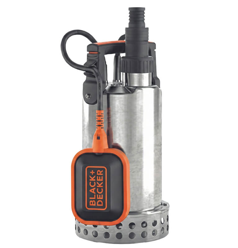 משאבה טבולה נירוסטה 750W למים נקיים ודלוחים Black&Decker
