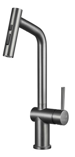 ברז מטבח נשלף SUPREME אפור מטאלי AQUILA PREMIUM
