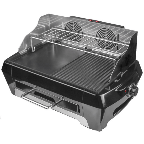 גריל צלייה חשמלי עם מערכת יניקה Gold Line Smokeless Grill ATL-6009