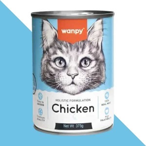 ונפי שימורי חתול פטה עוף 375 גר