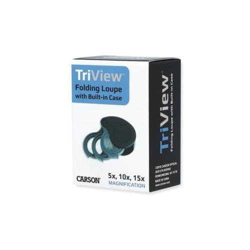 זכוכית מגדלת קומפקטית משולבת 5X / 10X / 15X TV-15 -CARSON