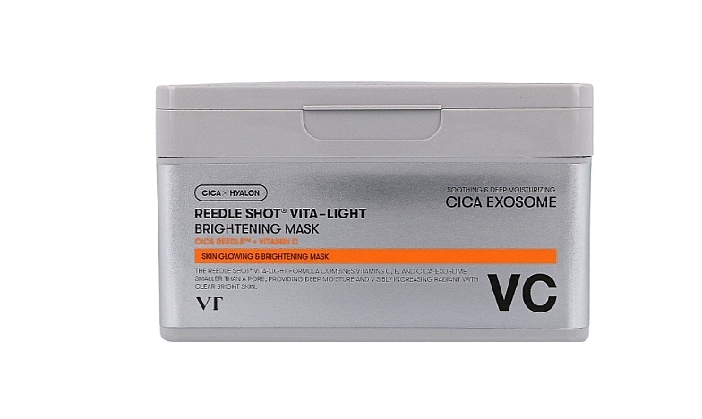 מסיכת פנים  30  יחידות VT cosmetics Reedle Shot Vita Light Brightening Mask 320g