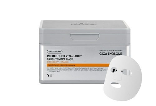 מסיכת פנים  30  יחידות VT cosmetics Reedle Shot Vita Light Brightening Mask 320g