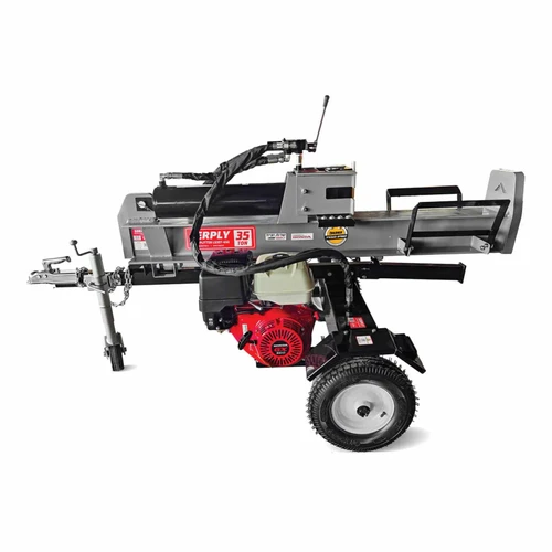 מבקעת עצים מקצועית נגררת 35 טון עם מנוע HONDA GX390 יצרן SERPLY