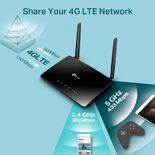 ראוטר סלולרי TP-Link MR400 4G LTE AC1200 | טיפילינק MR-400