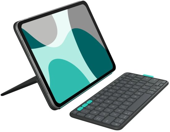 כיסוי מקלדת לאייפד עברית/אנגלית Logitech Flip Folio Apple iPad Pro 13 (M4) / Air 13 (M2 & M3)