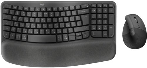 מארז מקלדת ועכבר אלחוטי עברית/אנגלית Logitech Wave Keys and Lift Combo