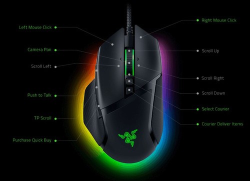 עכבר גיימינג ארגונומי חוטי Razer Basilisk V3