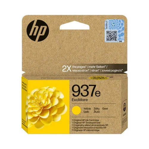דיו מקורי צהוב HP 937E XL עד 1,650 דף
