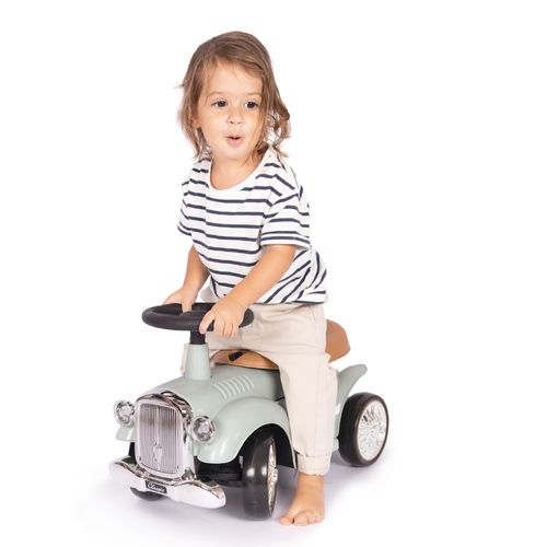 בימבה Class VI רטרו בעיצוב וינטג' עם גלגלי EVA שקטים, צופר ותא אחסון - ירוק פיסטוק