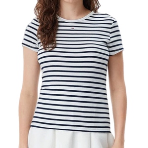 חולצה TOMMY JEANS מידות XS-XL לנשים בדוגמת פסים נייבי