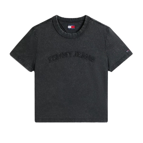 חולצה TOMMY JEANS מידות XS-XL לנשים בגוון שחור וינטג'