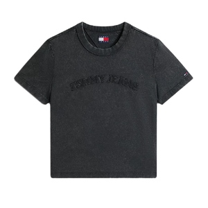 חולצה TOMMY JEANS מידות XS-XL לנשים בגוון שחור וינטג