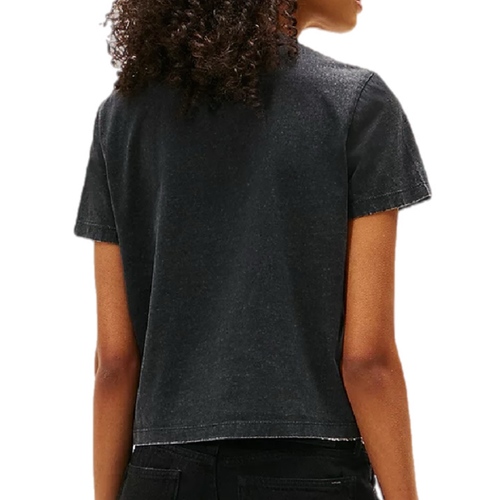 חולצה TOMMY JEANS מידות XS-XL לנשים בגוון שחור וינטג'