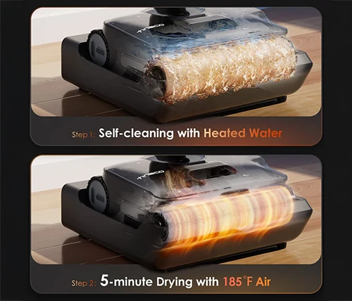שואב – שוטף אלחוטי Tineco FLOOR ONE S9 Artist Steam קיטור