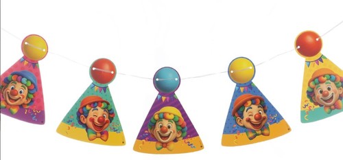 שרשרת כובעי ליצן 3 מטר
