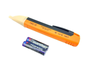 גלאי מתח AC + זמזם ונורת לד (כולל סוללות) 1AC-D GBNOR