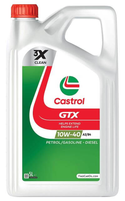 ‏שמן מנוע Castrol GTX 10W-40 A3/B4 | ‏5 ליטר