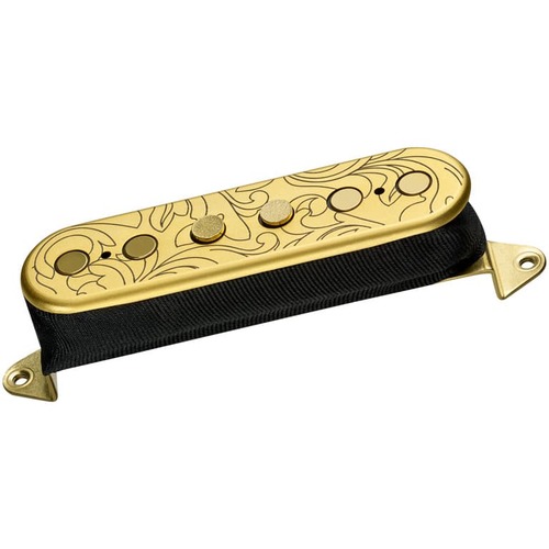 פיק אפ לגיטרה חשמלית DIMARZIO DP288F UtoPIA Single Coil Middle / Neck Satin Gold