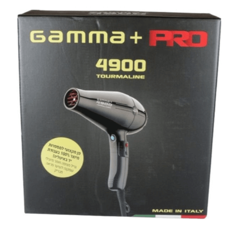 מייבש שיער Gamma Piu 4900 PRO Black – עוצמתי במיוחד 2400W