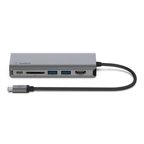 מתאם Belkin USB-C 6-in-1 AVC008bt-SGY