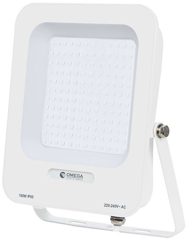 פנס הצפה 100W לד Omega STRIKE גוון הארה 6500K צבע לבן