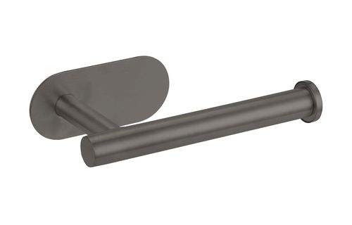 מחזיק נייר טואלט בהדבקה Set & Stick מהודר אפור מטאלי