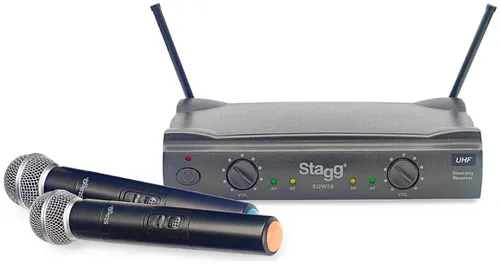 סט 2 מיקרופון אלחוטי Stagg | SUW 50 MM