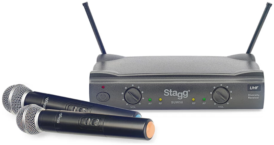 סט 2 מיקרופון אלחוטי Stagg | SUW 50 MM