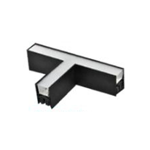 מחבר פרופיל לד מובנה 12W T חיצוני CCT שחור (LS-ES012-12W-DIP)